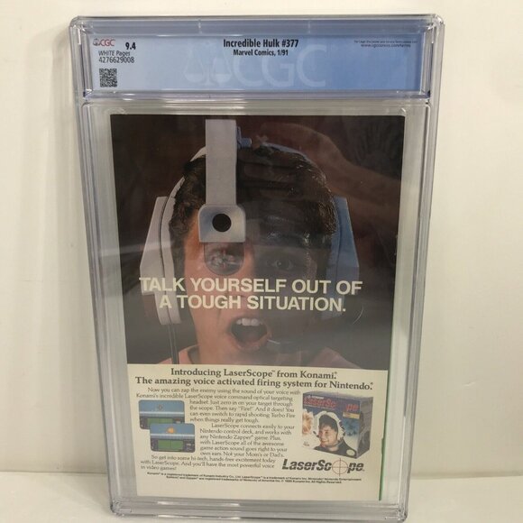 Marvel Comics INCREDIBLE HULK #377 CGC 9.4 NM 1st Professor Smart Hulk Key Issue - Picture 7 of 10